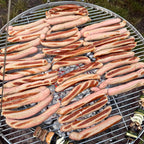 Grill grate, stainless steel, round, including rope suspension