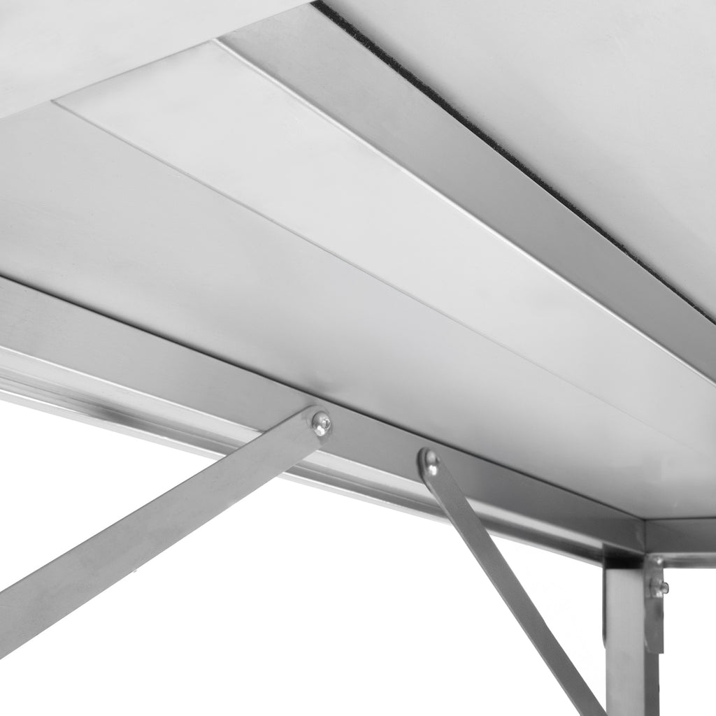 Stainless steel table, foldable