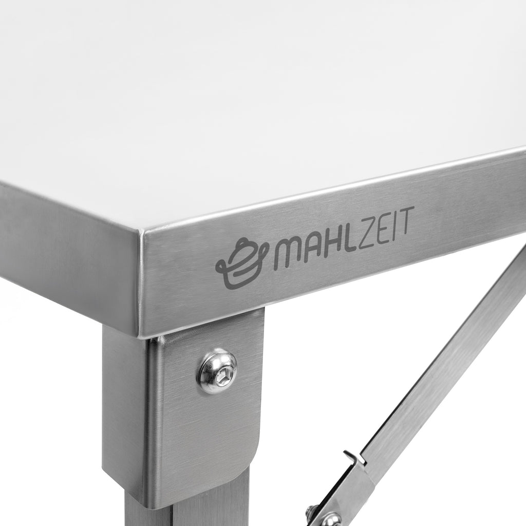 Stainless steel table, foldable