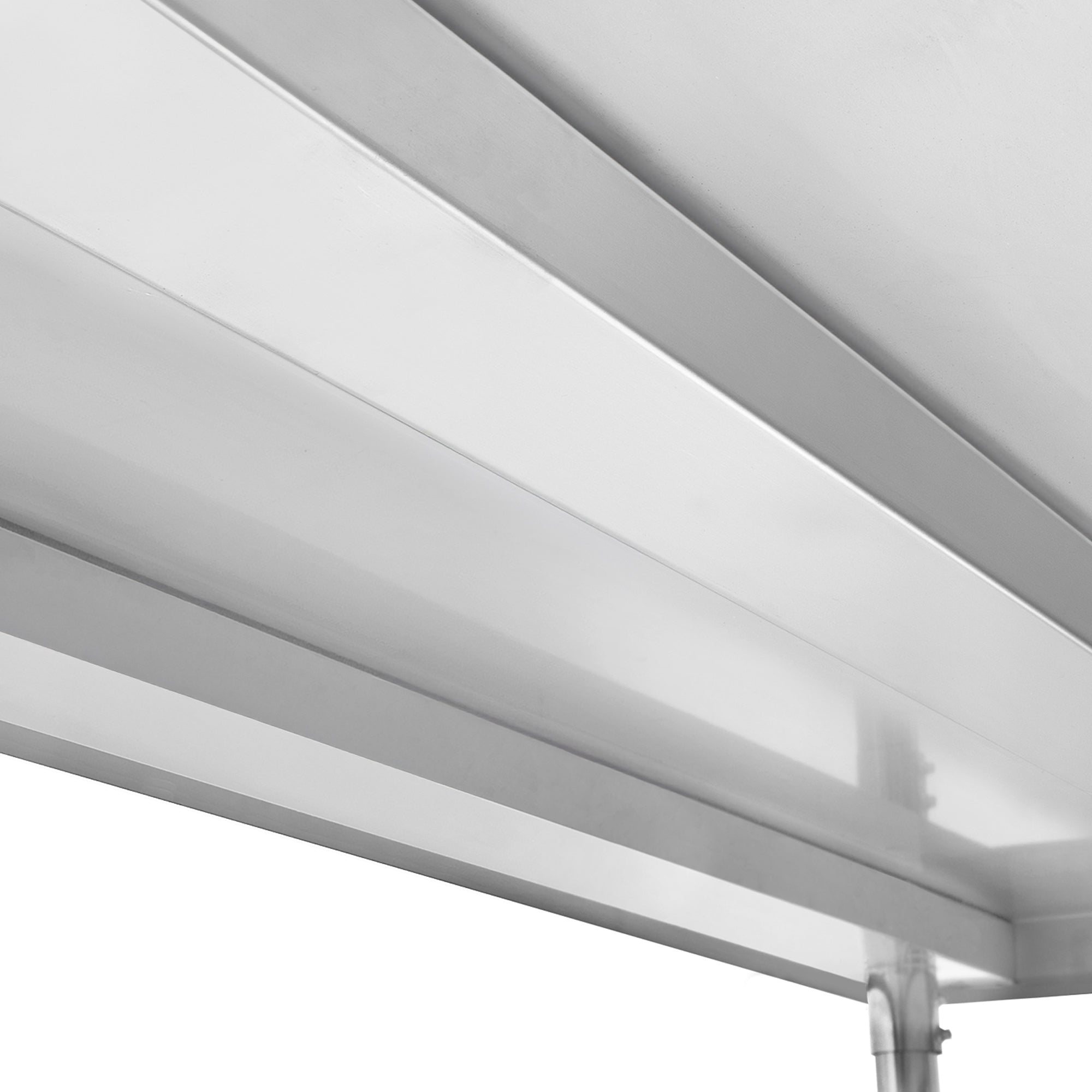 Table en acier inoxydable avec roulettes