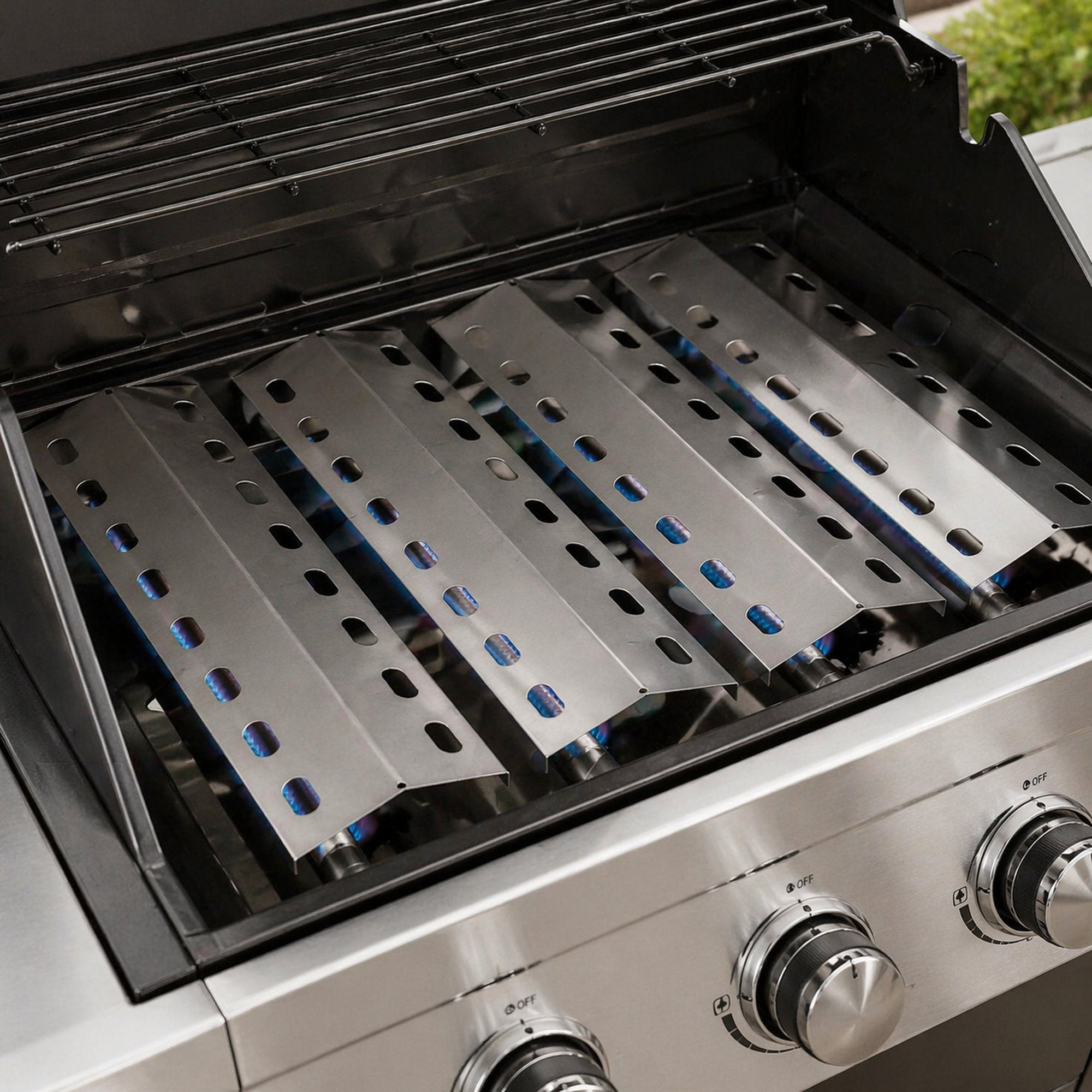 Distributeur de flamme pour barbecue à gaz, en acier inoxydable