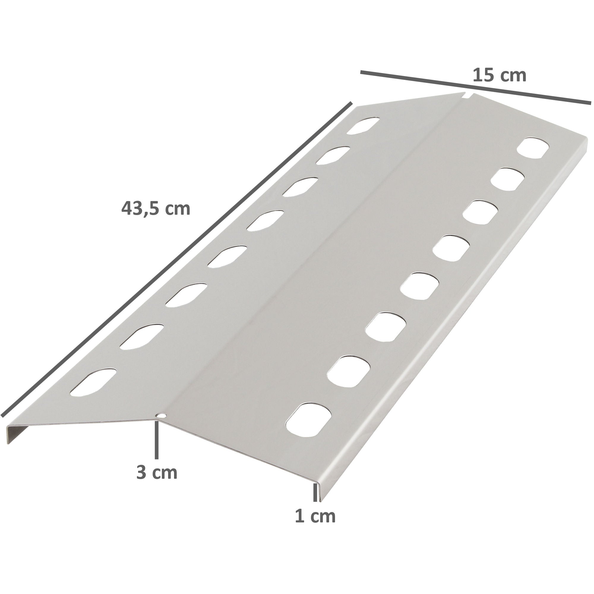 Distributeur de flamme pour barbecue à gaz, en acier inoxydable