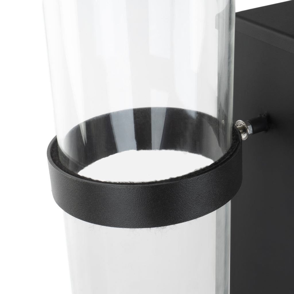 Pellet torch, steel, 38 x 37 x 148 cm, including glass tube