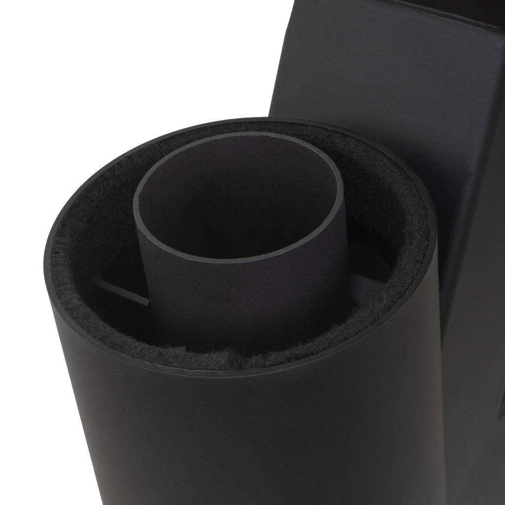 Pellet torch, steel, 38 x 37 x 148 cm, including glass tube