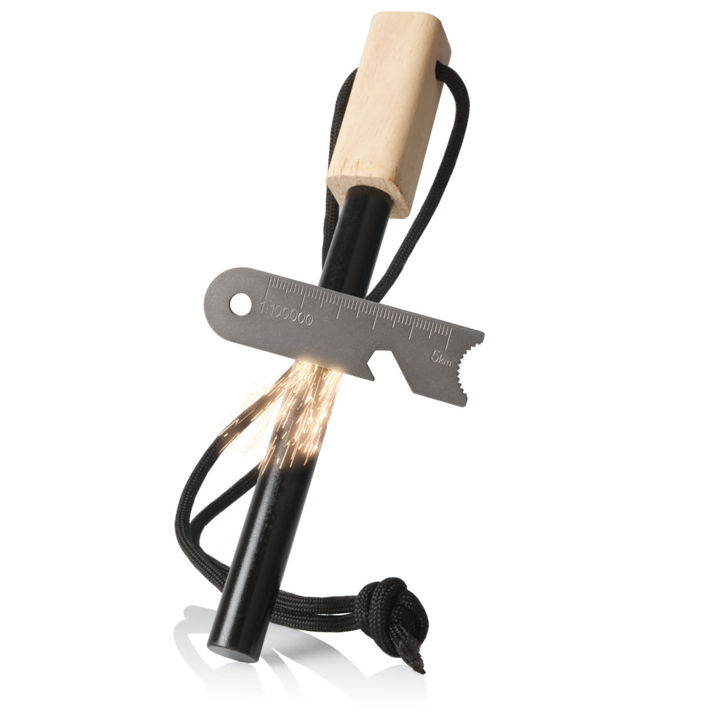 Feuerstahl Set, inkl. Feuerstahl, Multi-Tool und Zunder