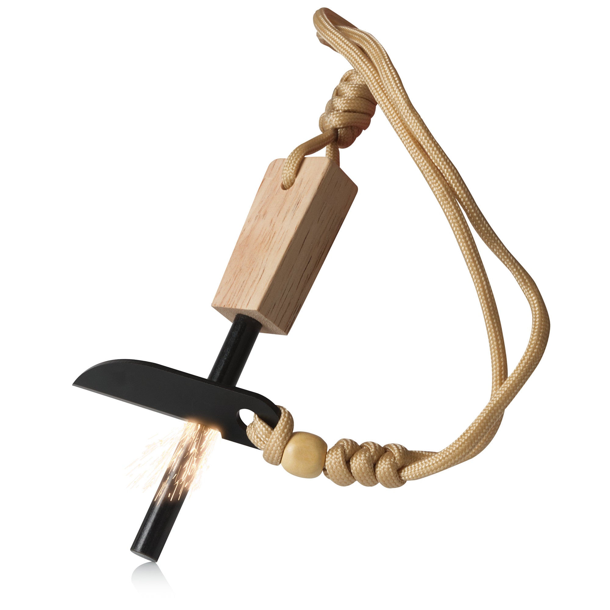 Allume-feu, kit de survie, comprenant un couteau