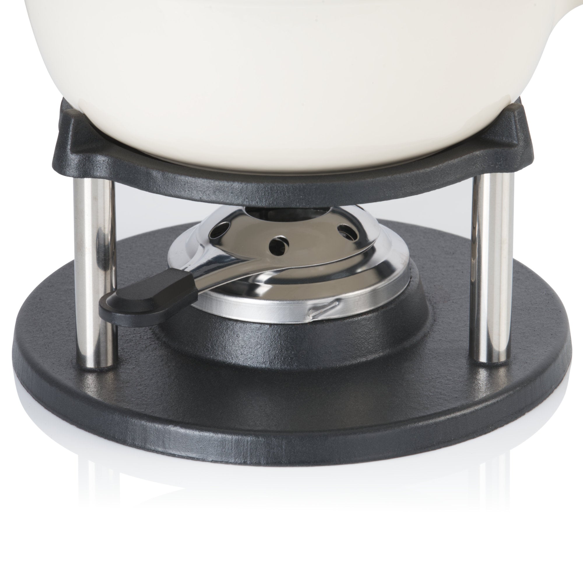 Fondue set, 9-piece, 2 liters, cast iron, for 6 people