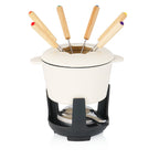 Service à fondue, 13 pièces, 1 litre, en fonte, pour 6 personnes