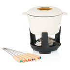 Service à fondue, 13 pièces, 1 litre, en fonte, pour 6 personnes