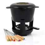 Service à fondue, 13 pièces, 1 litre, en fonte, pour 6 personnes