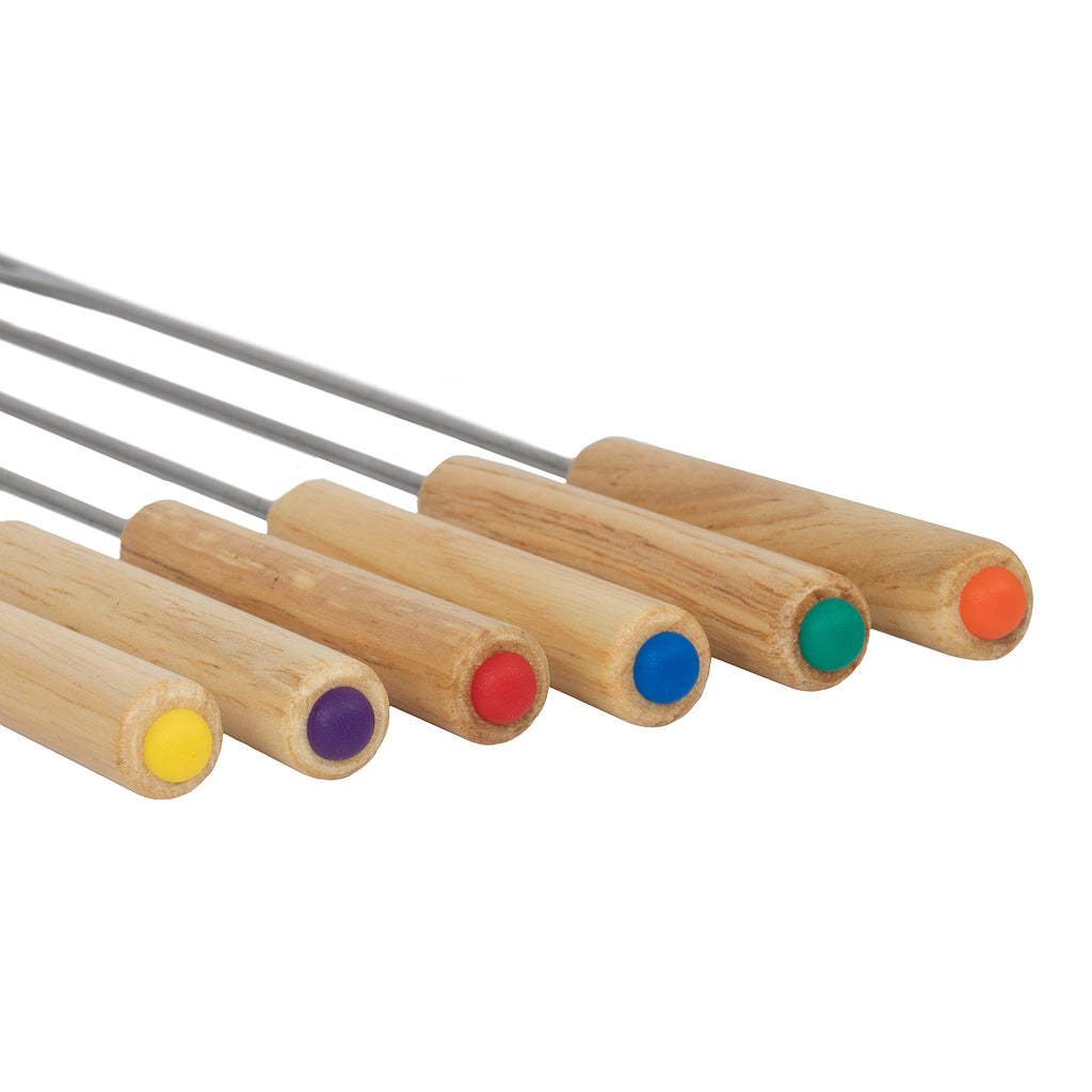 Fondue set, 13 pieces, 2 liters, cast iron, for 6 people