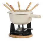 Service à fondue, 13 pièces, 2 litres, en fonte, pour 6 personnes