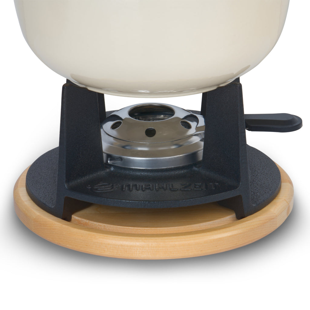 Fondue set, 13 pieces, 2 liters, cast iron, for 6 people