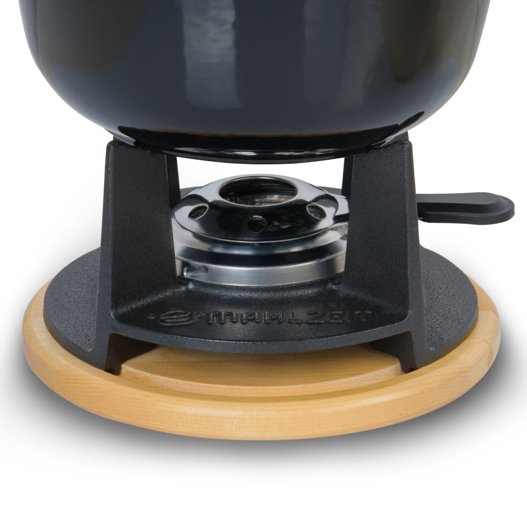 Fondue set, 13 pieces, 2 liters, cast iron, for 6 people