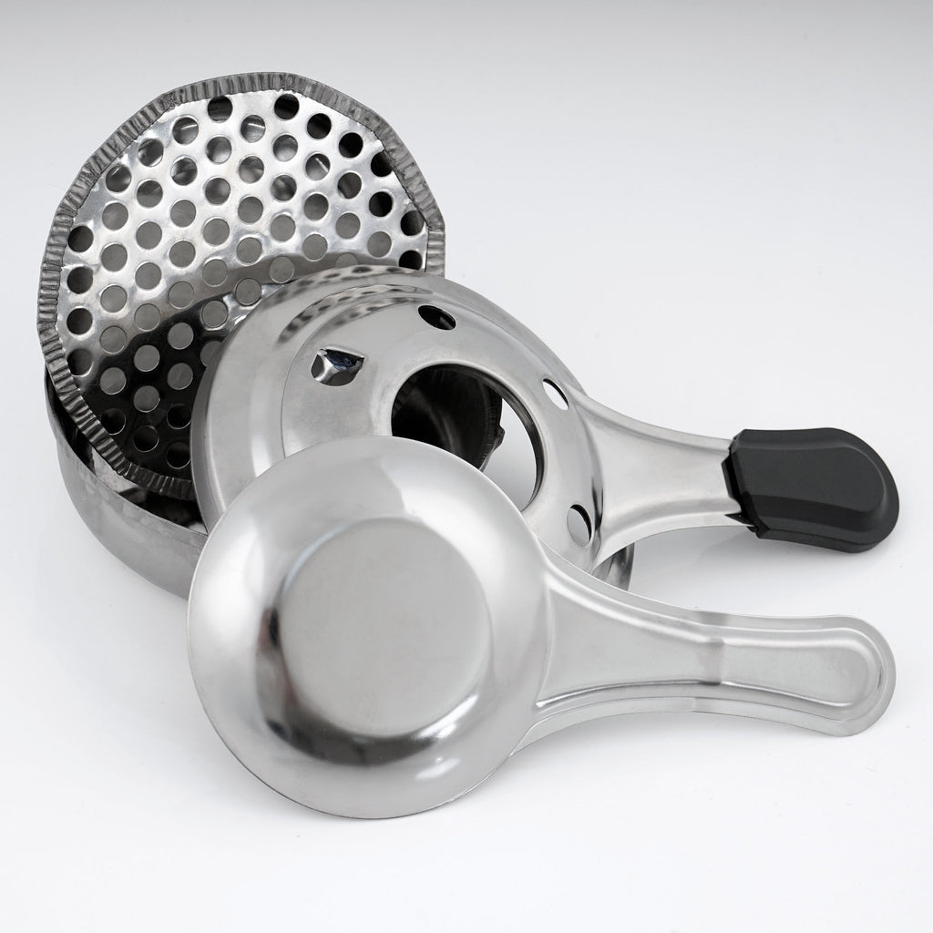 Fondue set, 9-piece, 2 liters, cast iron, for 6 people