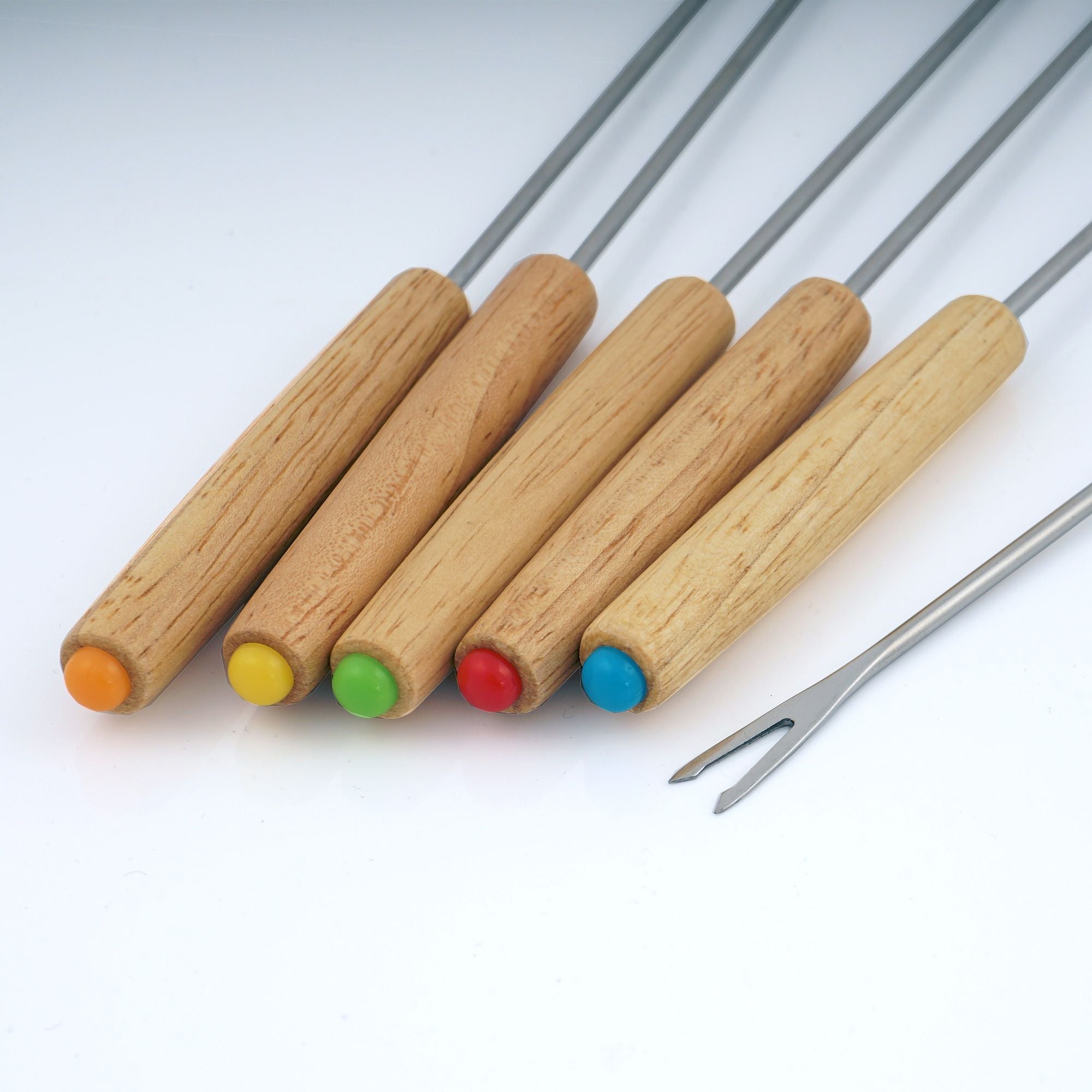 Fondue set, 9-piece, 2 liters, cast iron, for 6 people