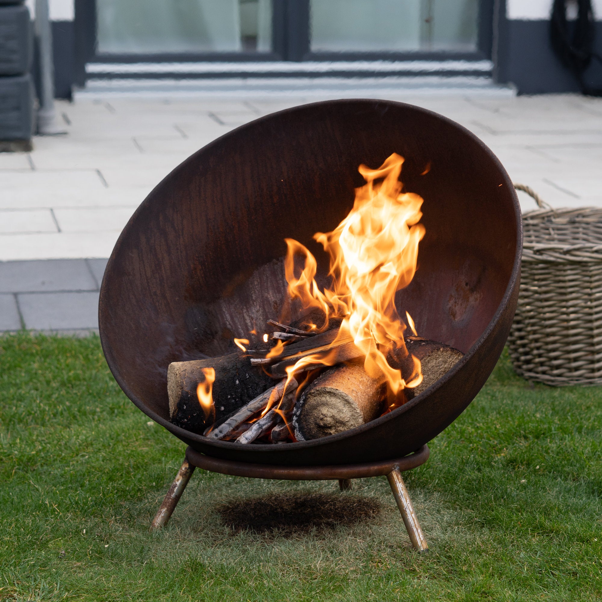 Fire bowl, 3-in-1, Ø 60cm, with 3 legs