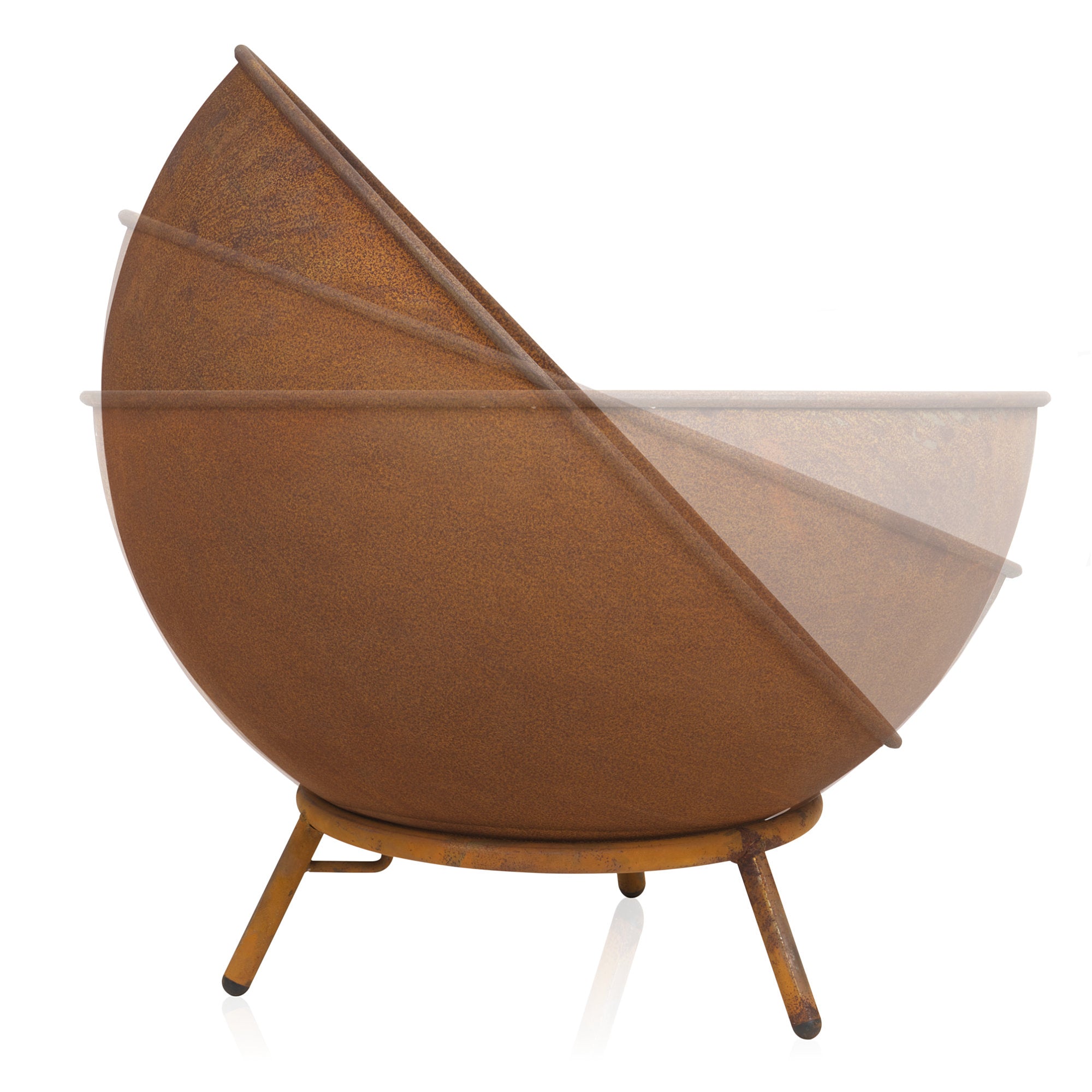 Fire bowl, 3-in-1, Ø 60cm, with 3 legs