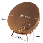 Brasero 3 en 1, Ø 60 cm, à 3 pieds