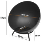 Brasero 3 en 1, Ø 60 cm, à 3 pieds