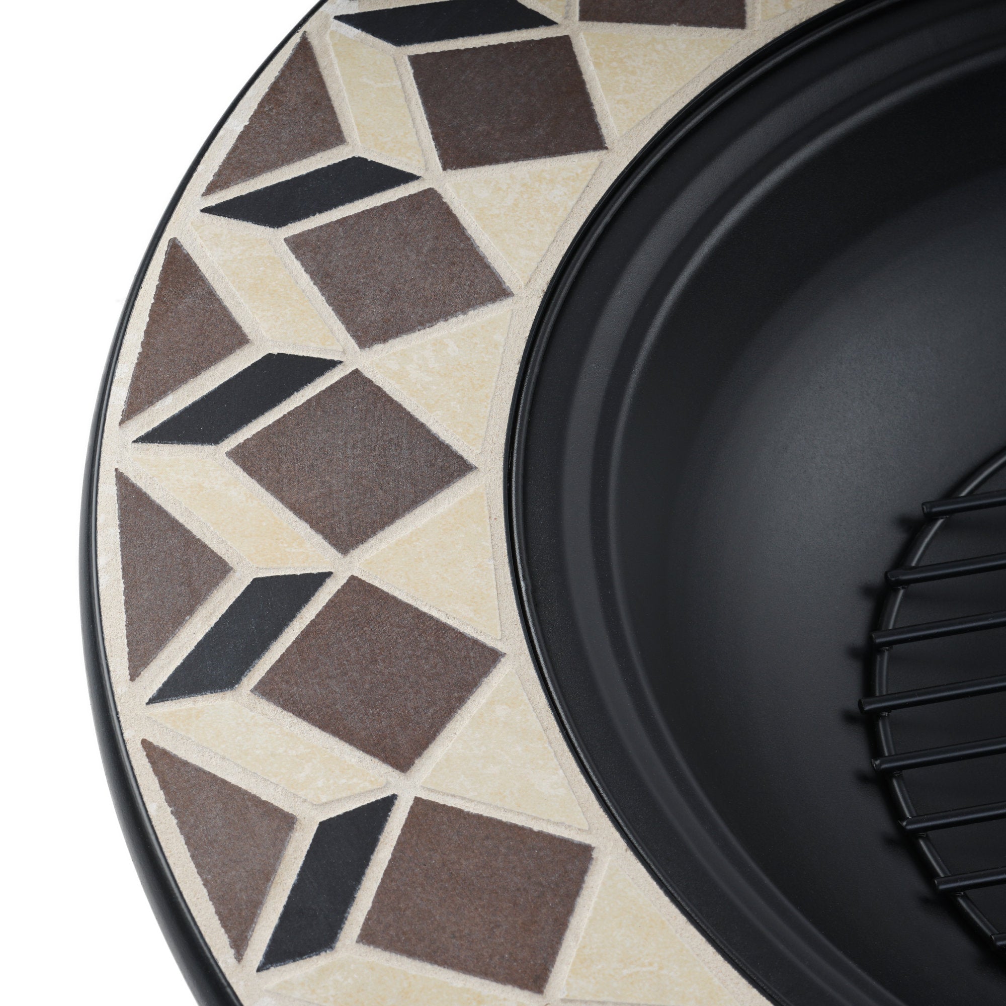 Fire bowl, Ø 75 cm, including spark screen and poker