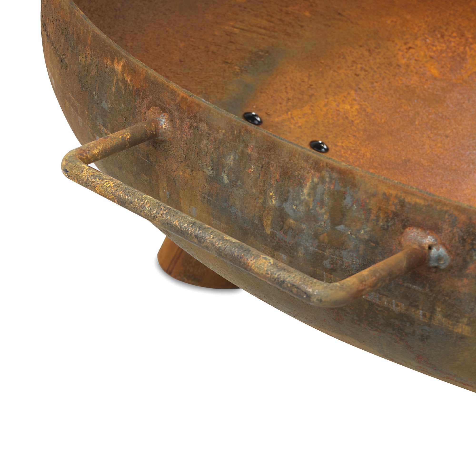 Fire bowl including lid, Ø 80 cm, stainless steel, tripod