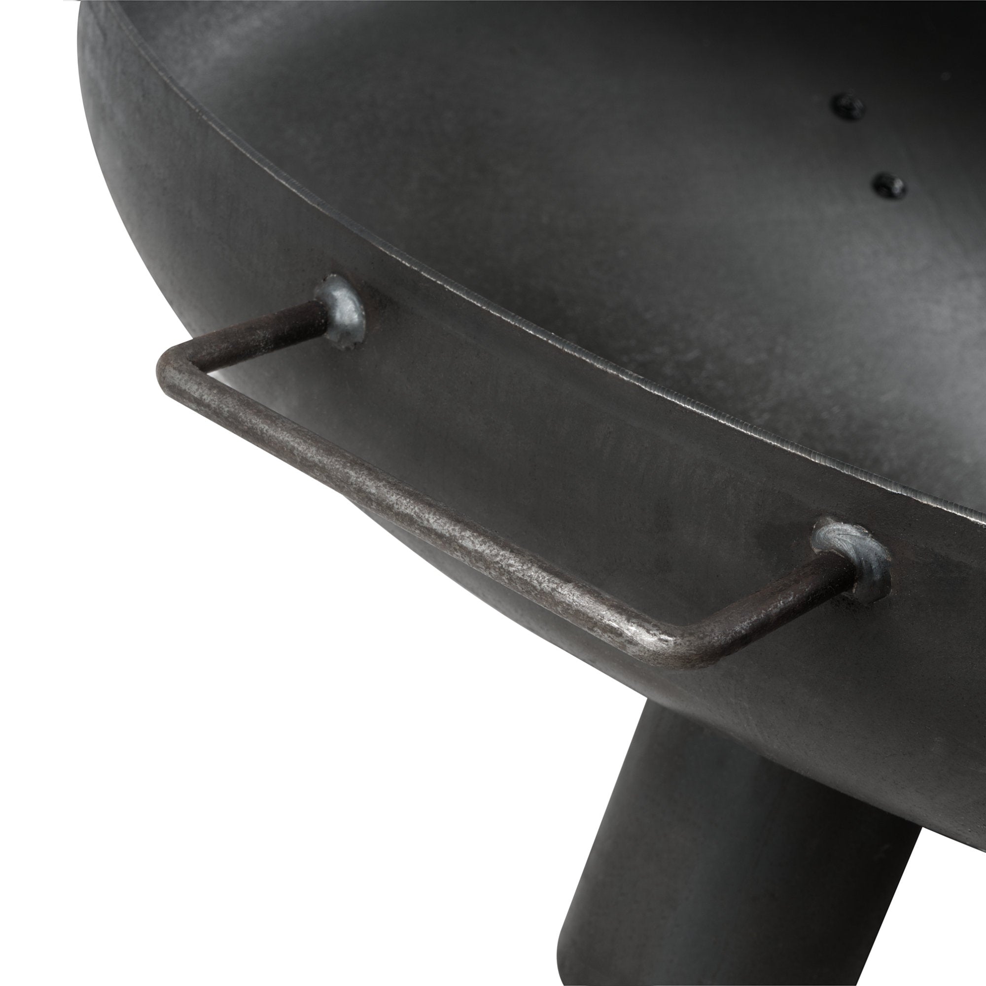 Fire bowl including lid, Ø 80 cm, stainless steel, tripod