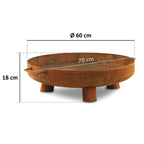 Brasero, Ø 60 cm, trépied