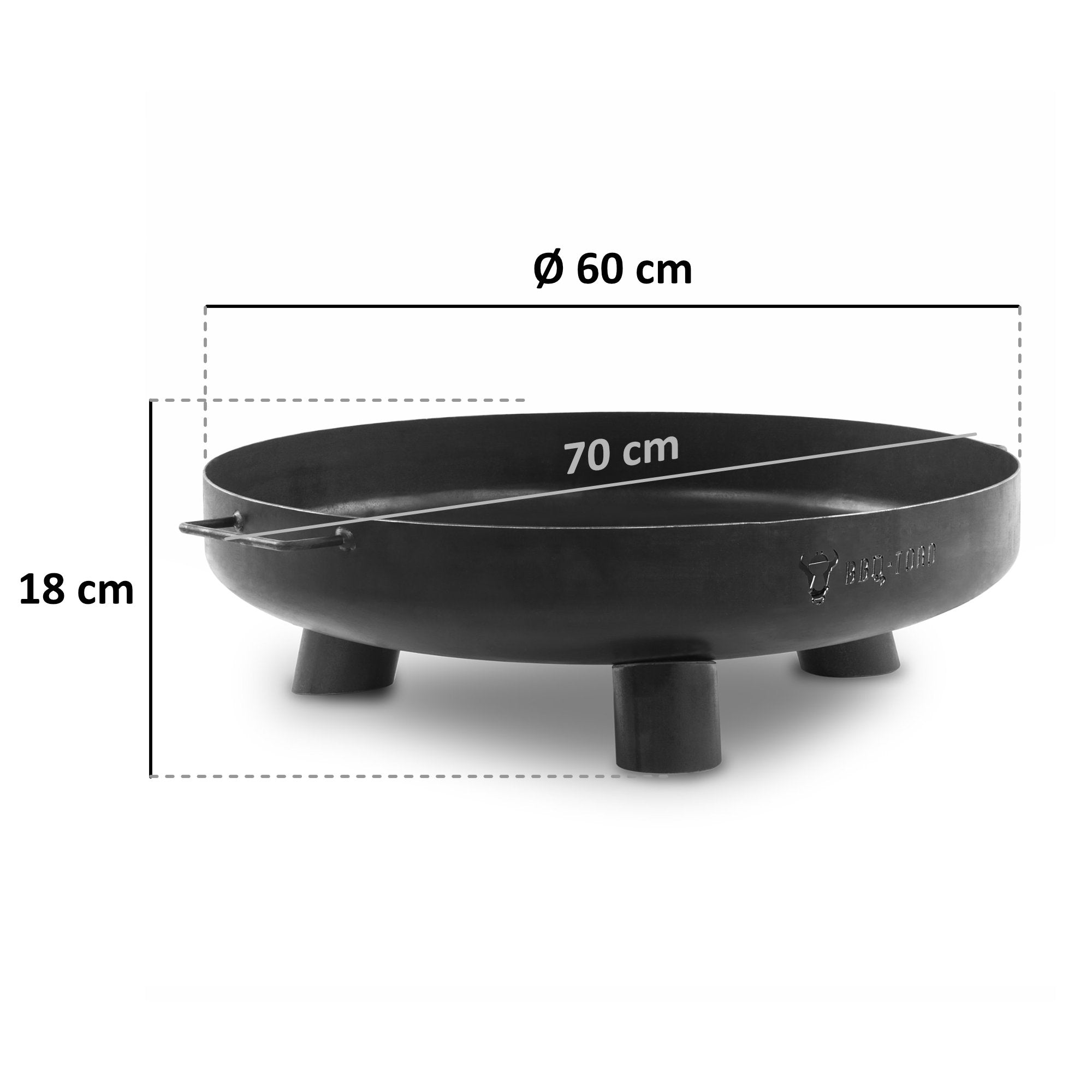 Fire bowl, Ø 60 cm, tripod