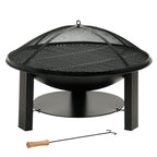 Brasero en fonte, Ø 75 cm, avec pare-étincelles