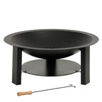 Brasero en fonte, Ø 75 cm, avec pare-étincelles