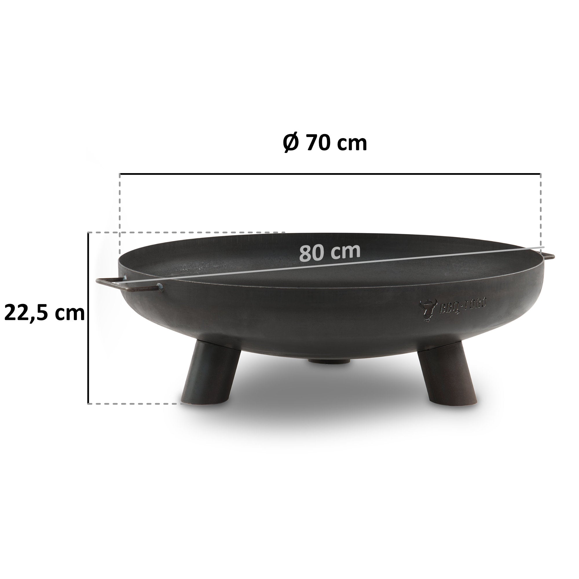 Fire bowl, Ø 80 cm, tripod