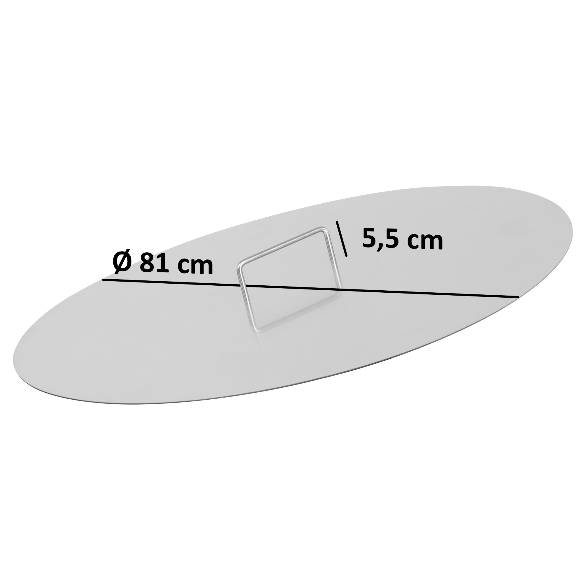 Lid for fire bowl, Ø 80 cm, stainless steel