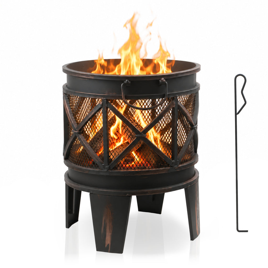 Fire basket "Plum", Ø 42 cm, incl. poker