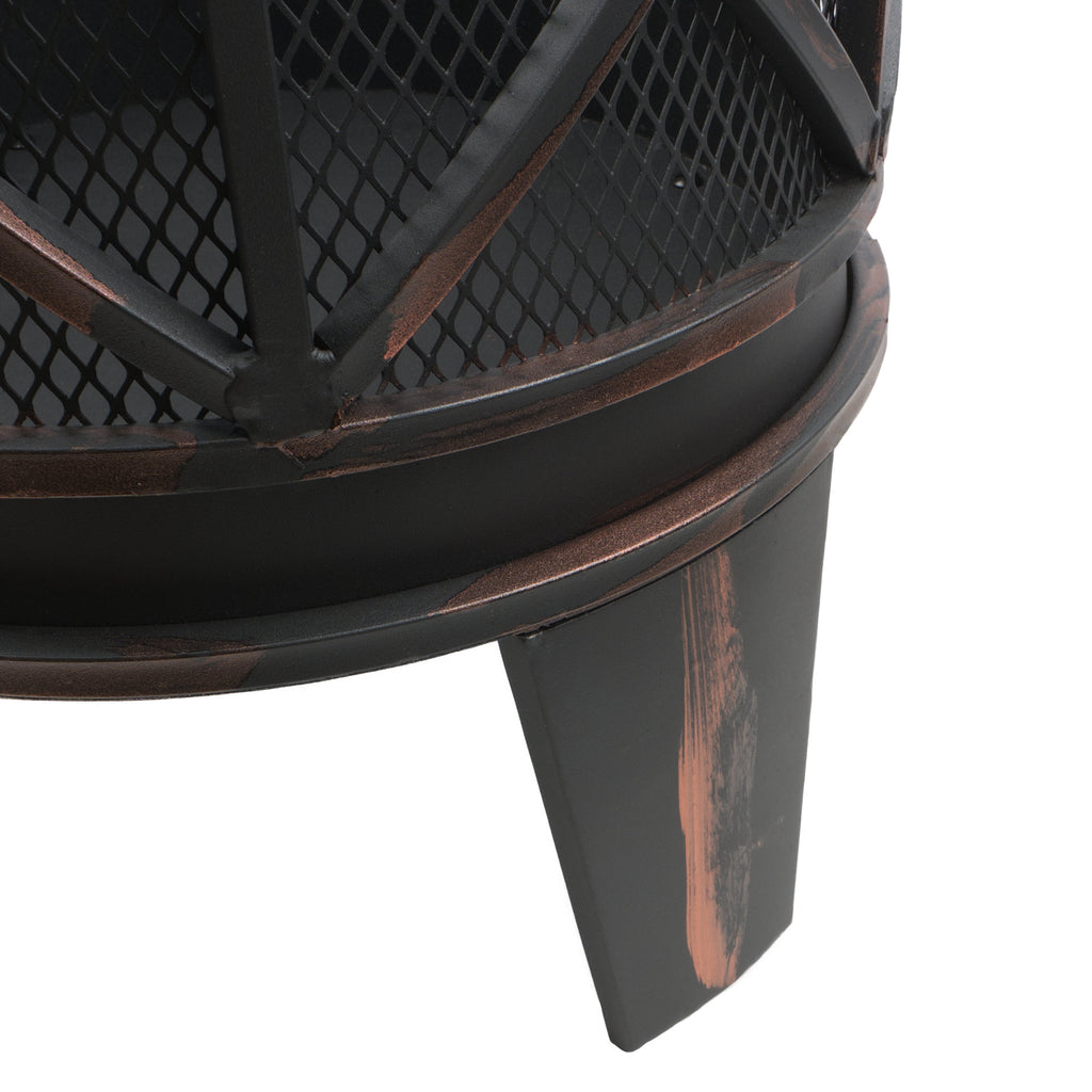 Fire basket "Plum", Ø 42 cm, incl. poker