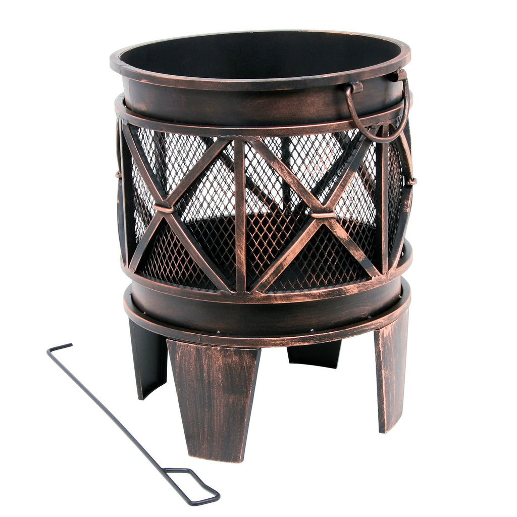 Panier à feu « Plum », Ø 42 cm, avec tisonnier