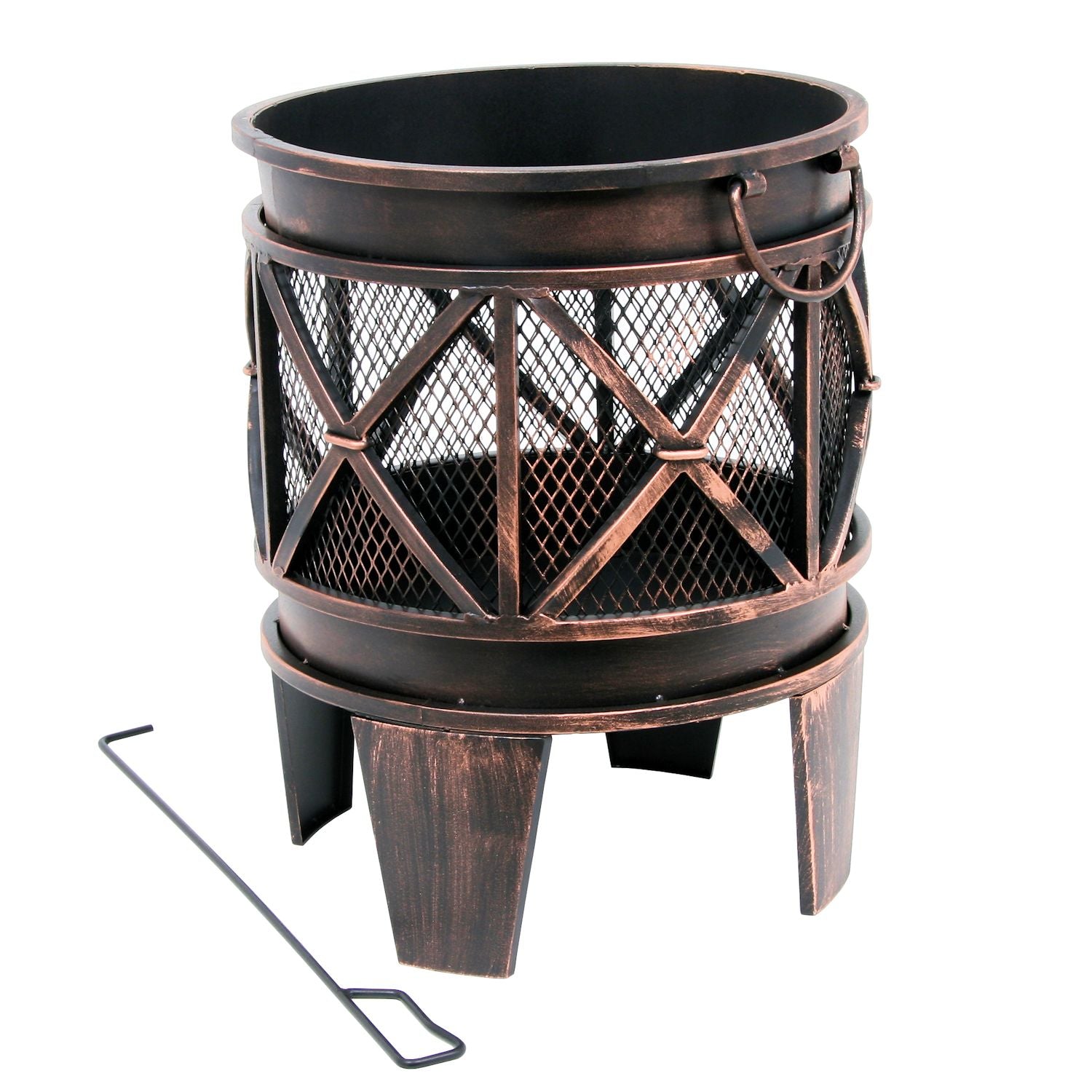 Fire basket "Plum", Ø 42 cm, incl. poker