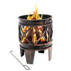 Fire basket "Plum", Ø 42 cm, incl. poker