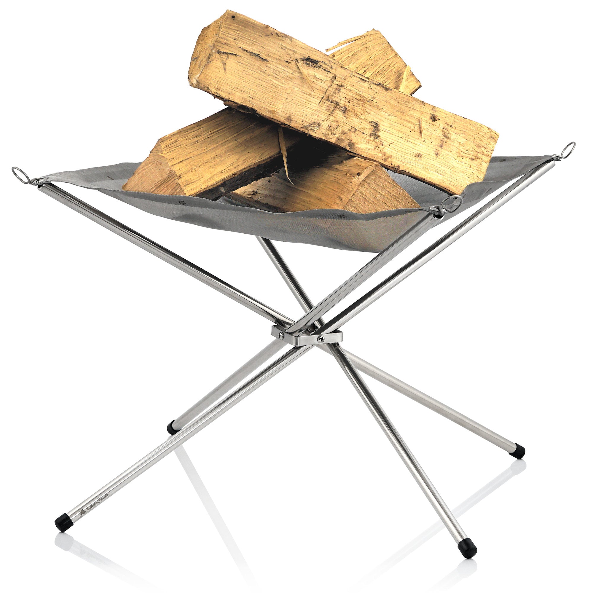 Fire pit "Feuerpeter", stainless steel, mobile