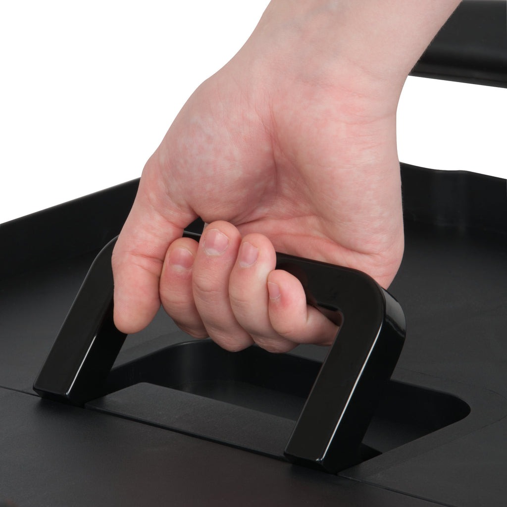 Foldable serving trolley, up to 150 kg, with wheels, 3 shelves
