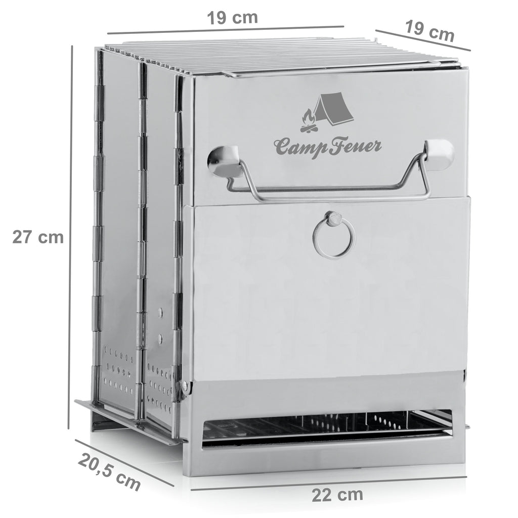 Gril pliable, en acier inoxydable, pliable