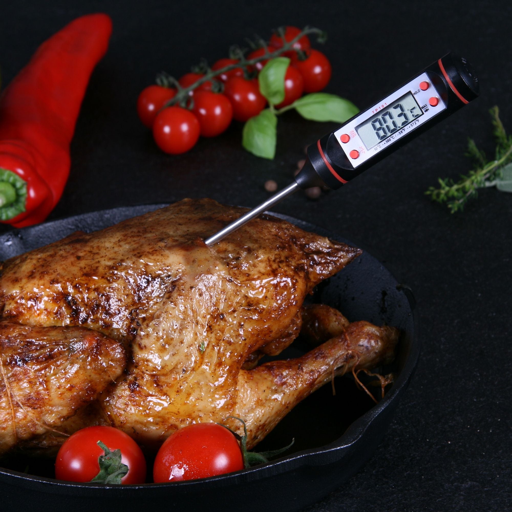 Thermomètre numérique pour barbecue, -40°C à 300°C