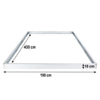 Greenhouse, 430 x 190 cm, 6 mm panels, 8.17 m², aluminum