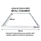 Greenhouse, 430 x 190 cm, 6 mm panels, 8.17 m², aluminum