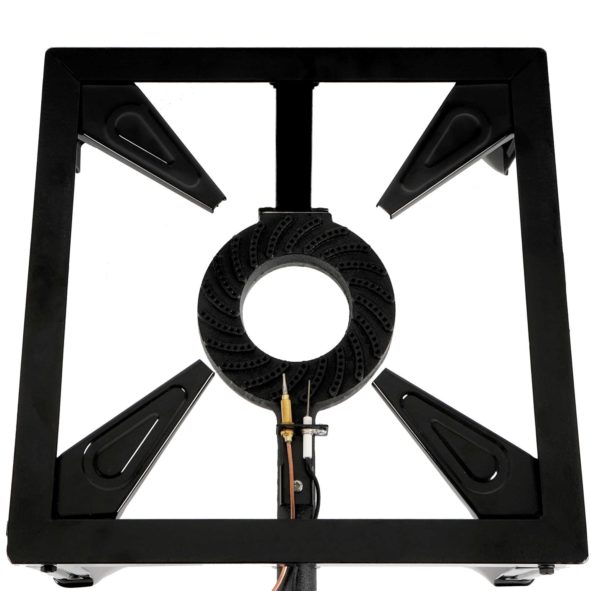 Cuisinière à gaz en fonte, 1 brûleur à gaz, 55 x 40 x 18,5 cm, 10,5 kW