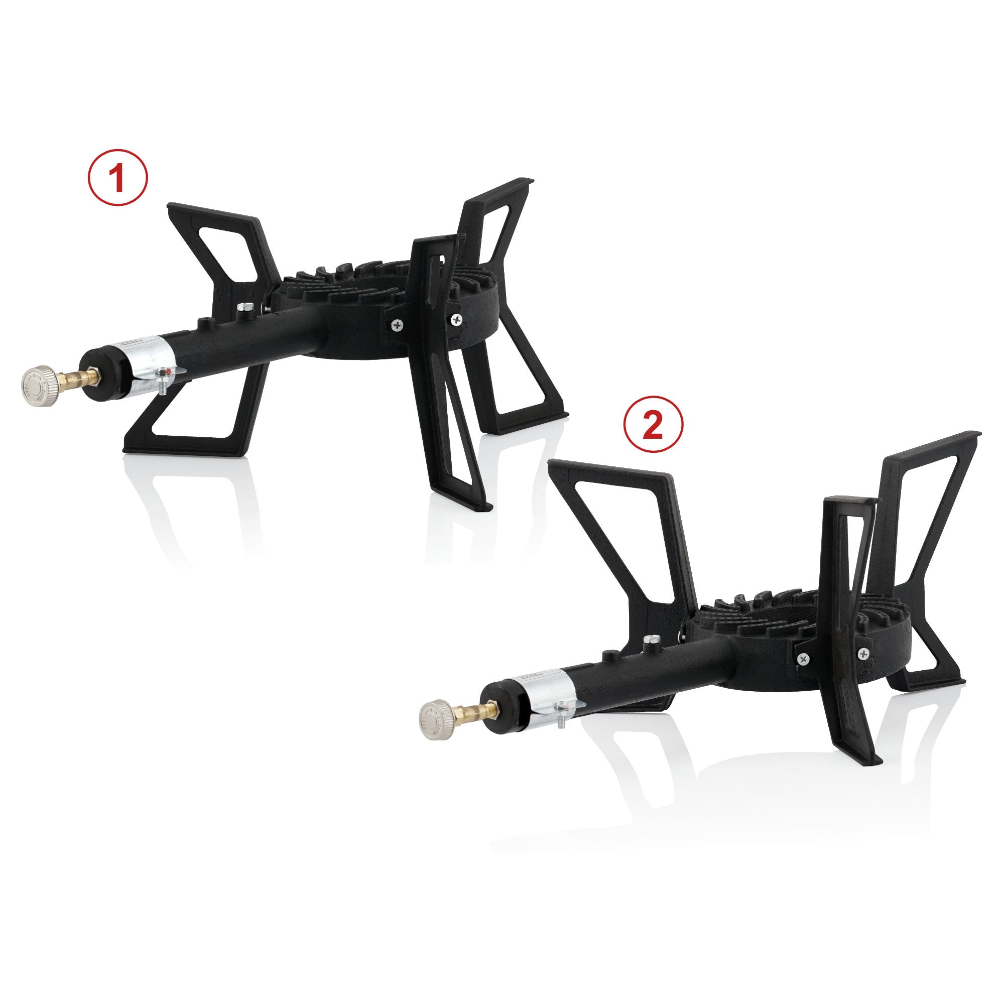 Cuisinière à gaz en fonte, 1 brûleur à gaz, 57 x 32,5 x 20,5 cm, 8 kW