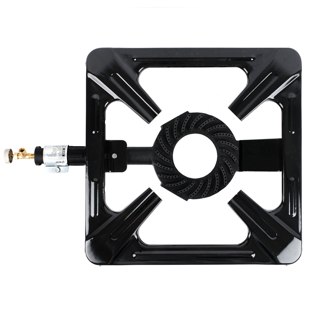 Cuisinière à gaz en fonte, 1 brûleur à gaz, 40 x 40 x 15 cm, 7 kW