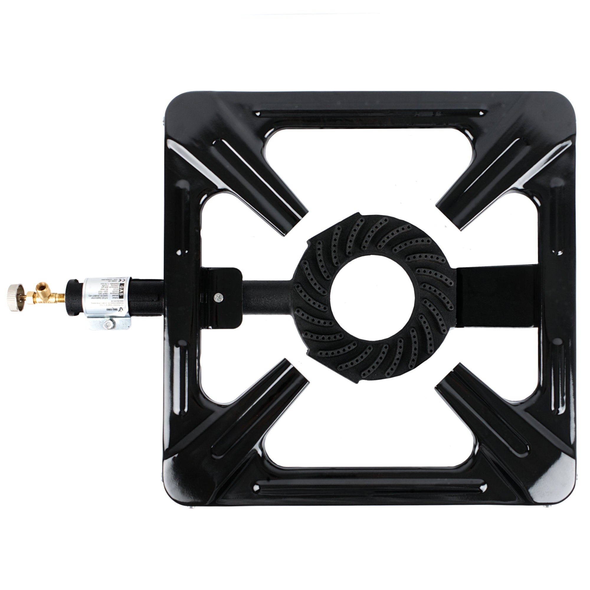 Cuisinière à gaz en fonte, 1 brûleur à gaz, 40 x 40 x 15 cm, 7 kW