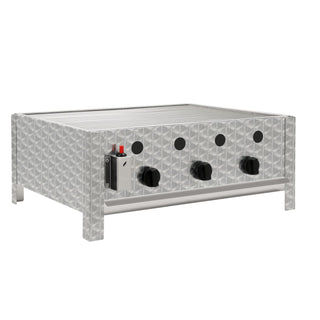 Commercial griddle, stainless steel, 3-burner, 64 x 52 x 27 cm