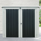 Armoire de jardin, 158 x 101 x 134 cm, grilles de ventilation incluses